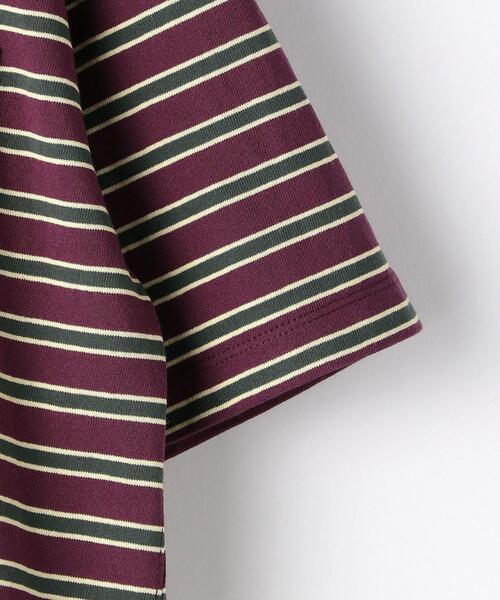 DANTON（ダントン）の「＜DANTON（ダントン）＞ロゴ ボーダー ポケット Tシャツ（Tシャツ/カットソー・メンズ・パープル・42/38/40）」の9枚目の写真