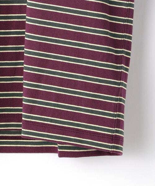 DANTON（ダントン）の「＜DANTON（ダントン）＞ロゴ ボーダー ポケット Tシャツ（Tシャツ/カットソー・メンズ・パープル・42/38/40）」の10枚目の写真