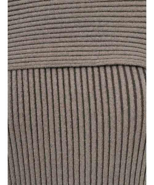 LAGUNAMOON（ラグナムーン）の「アシンメトリーネックリブニットワンピース（ワンピース・レディース・ブラック/ボルドー/モカ・SMALL/MEDIUM）」の8枚目の写真