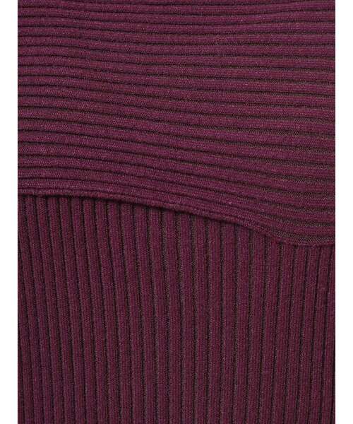 LAGUNAMOON（ラグナムーン）の「アシンメトリーネックリブニットワンピース（ワンピース・レディース・ブラック/ボルドー/モカ・SMALL/MEDIUM）」の16枚目の写真