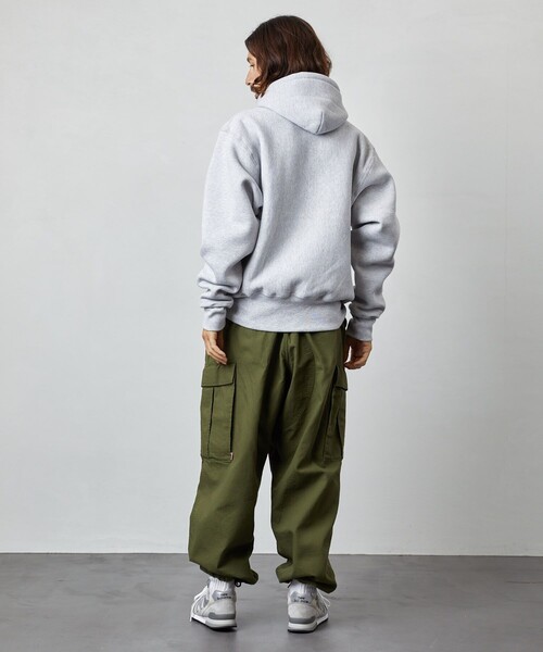 CAMBER(キャンバー)の「CAMBER/キャンバー CROSSKNIT PULLOVER PK/クロスニット プルオーバーパーカー(パーカー・メンズ・オフホワイト/グリーン/ブラック/ネイビー/グレー・MEDIUM/X-LARGE/LARGE)」の8枚目の写真