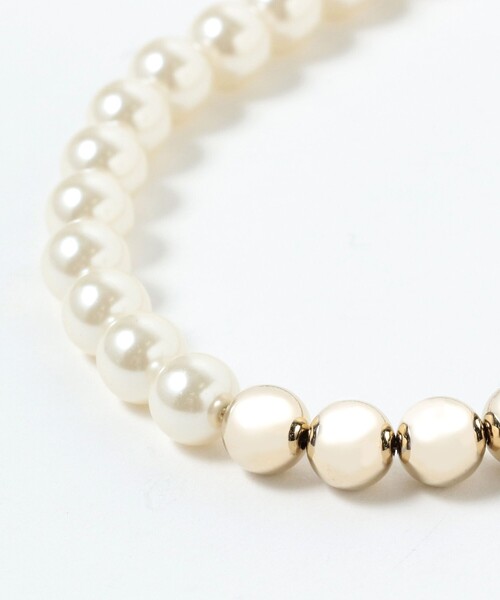 B:MING by BEAMS（ビーミングバイビームス）の「【セレモニー・フォーマル】パール メタル ビーズ ネックレス（ネックレス・レディース・その他・ONE SIZE）」の4枚目の写真