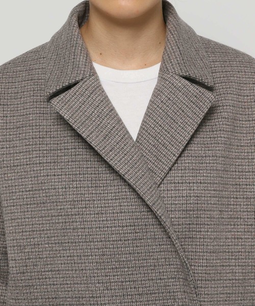 LEPSIM（レプシィム）の「ＴＲチェスターチェックコート　950921（チェスターコート・レディース・グレー系その他/ブラウン系その他・FREE/TALL）」の12枚目の写真