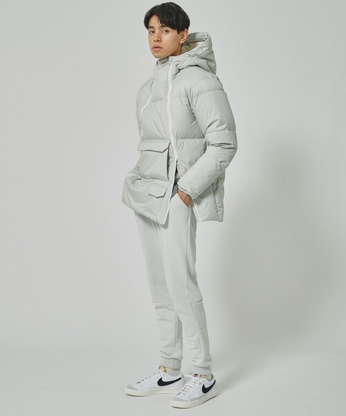 新品 タケオキクチ 700フィルパワー フランス産 ダウンコート M カーキ 【J41660】 THE SHOP TK 秋冬 コート フード フレンチダウン メンズ 735フィルパワーコンビ ダウンブルゾン（ダウンジャケット⁄コート