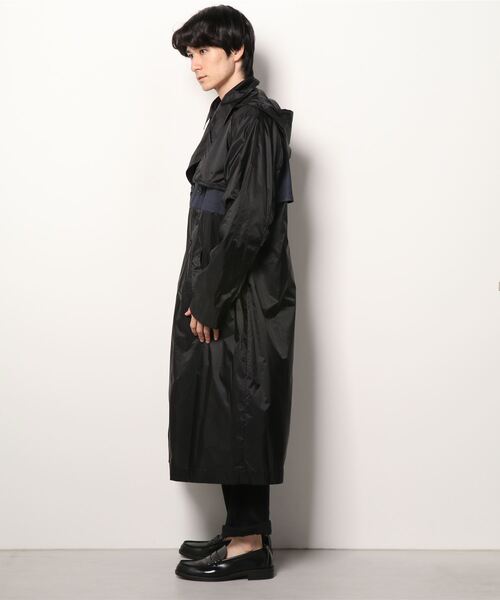 COMME CA MEN(コムサメン)の「デニム×リップストップナイロン トレンチコート(トレンチコート・メンズ・カーキ/ブラック・LARGE/MEDIUM)」の3枚目の写真