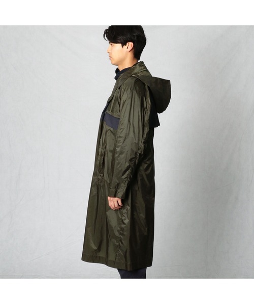 COMME CA MEN(コムサメン)の「デニム×リップストップナイロン トレンチコート(トレンチコート・メンズ・カーキ/ブラック・LARGE/MEDIUM)」の7枚目の写真