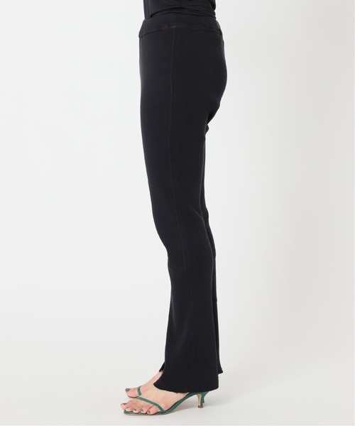plage(プラージュ)の「【CALUX/キャラクス】SLIT RIB パンツ3◆(その他パンツ・レディース・チャコールグレー/ネイビー・40/38/36)」の4枚目の写真