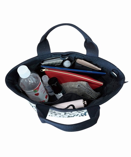 ROOTOTE（ルートート）の「ルートート/幾何学柄 トートバッグ LT.デリ.パターンファブリック-E（トートバッグ・レディース・ベージュ/ピンク/ブラック・FREE）」の7枚目の写真