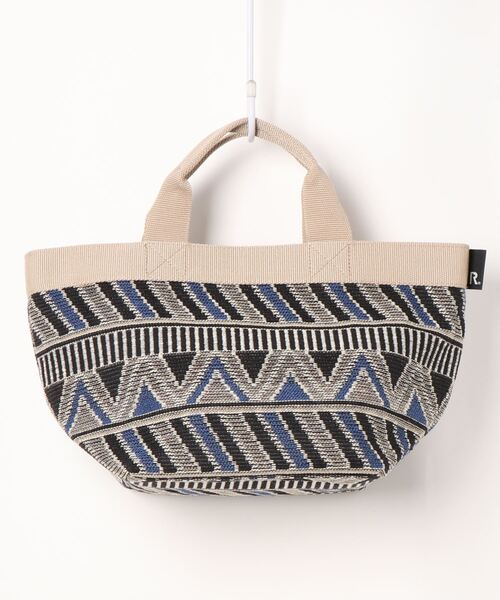 ROOTOTE（ルートート）の「ルートート/幾何学柄 トートバッグ LT.デリ.パターンファブリック-E（トートバッグ・レディース・ベージュ/ピンク/ブラック・FREE）」の16枚目の写真