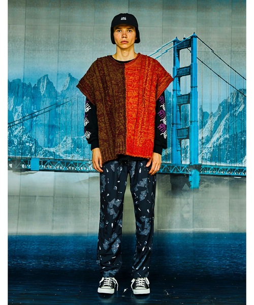 AlexanderLeeChang（アレキサンダーリーチャン）の「BIG KNIT VEST（ニット/セーター・メンズ・ブラック/グレー/バーガンディー・2/3）」の15枚目の写真