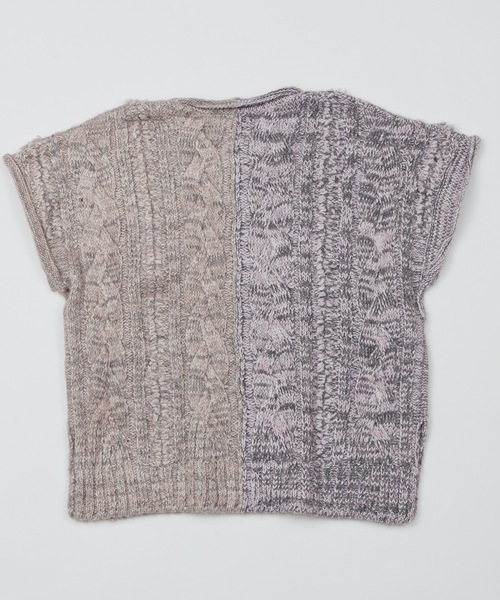 AlexanderLeeChang（アレキサンダーリーチャン）の「BIG KNIT VEST（ニット/セーター・メンズ・ブラック/グレー/バーガンディー・2/3）」の6枚目の写真