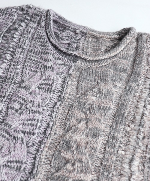 AlexanderLeeChang（アレキサンダーリーチャン）の「BIG KNIT VEST（ニット/セーター・メンズ・ブラック/グレー/バーガンディー・2/3）」の20枚目の写真