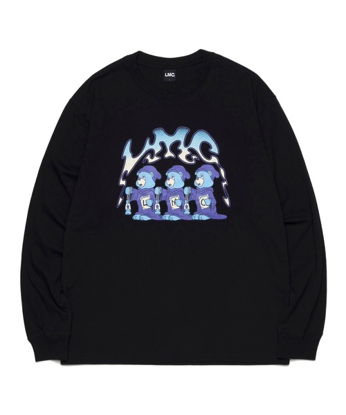 LMCの「【LMC】THREE BEARS LONG SLV TEE / エルエムシー スリーベアーズ グラフィック ロングスリーブ Tシャツ(Tシャツ/カットソー・メンズ・ホワイト/ブラック・SMALL/LARGE/X-LARGE/MEDIUM)」の2枚目の写真