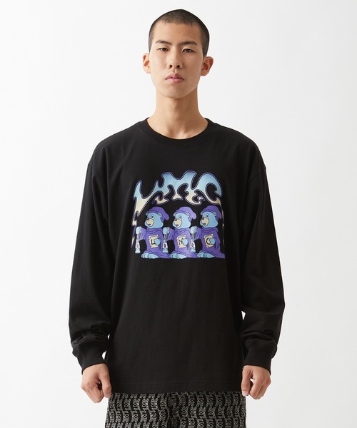LMCの「【LMC】THREE BEARS LONG SLV TEE / エルエムシー スリーベアーズ グラフィック ロングスリーブ Tシャツ(Tシャツ/カットソー・メンズ・ホワイト/ブラック・SMALL/LARGE/X-LARGE/MEDIUM)」の11枚目の写真