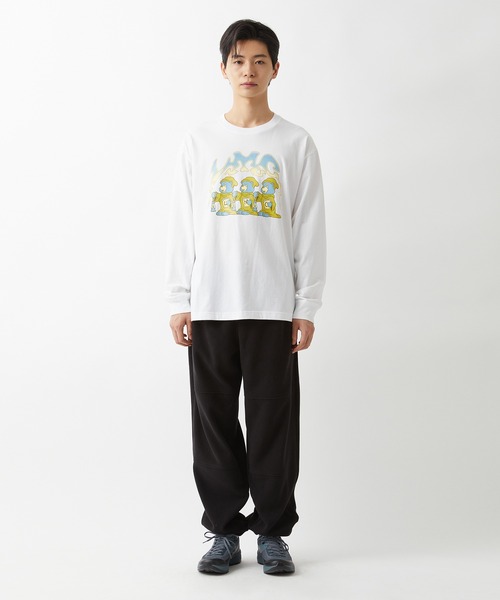 LMCの「【LMC】THREE BEARS LONG SLV TEE / エルエムシー スリーベアーズ グラフィック ロングスリーブ Tシャツ(Tシャツ/カットソー・メンズ・ホワイト/ブラック・SMALL/LARGE/X-LARGE/MEDIUM)」の8枚目の写真