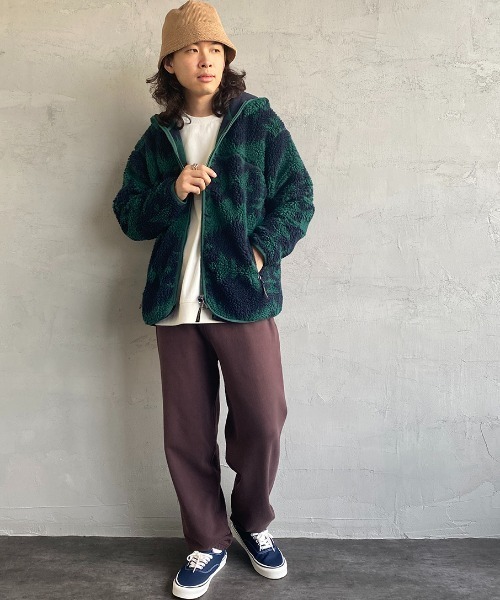 PENDLETON（ペンドルトン）の「[PENDLETON/ペンドルトン] ネイティブ柄 ボアフリースフードジャケット（その他アウター・レディース・ブラック/ブラック系その他/アイボリー/ブルー/キャメル・M/S/L）」の6枚目の写真