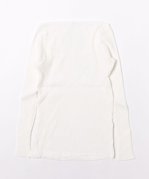 LUGG NAGG(ラグナグ)の「スクエアネックリブトップス(ニット/セーター・レディース・ベージュ/ワインレッド/ホワイト/ブラウン/グレー/ブラック/グレイッシュブルー・M)」の15枚目の写真