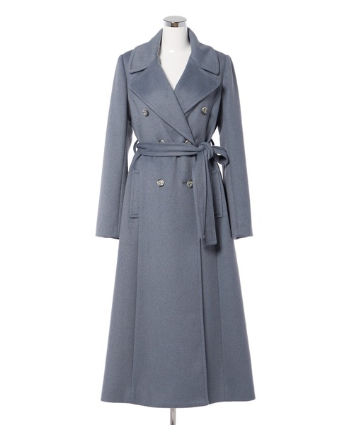 DRWCYS(ドロシーズ)の「ビッグカラーロングコート(チェスターコート・レディース・ネイビー/サックスブルー/キャメル・FREE)」の10枚目の写真