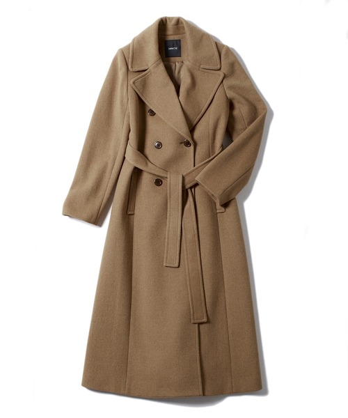 DRWCYS(ドロシーズ)の「ビッグカラーロングコート(チェスターコート・レディース・ネイビー/サックスブルー/キャメル・FREE)」の11枚目の写真