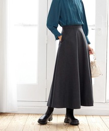 STYLE DELI | 93cm丈ウールライクロングフレアスカート(スカート)