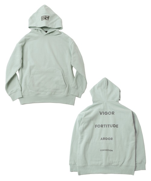 GLAZOS(グラソス)の「裏起毛・ドロップショルダーサイドスリットバックプリントパーカー(パーカー・キッズ・ブラック/グレー/ライトグリーン/ライトベージュ・130cm/140cm/150cm/160cm/170cm)」の10枚目の写真