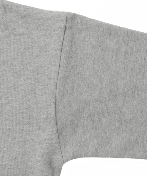 GLAZOS(グラソス)の「裏起毛・ドロップショルダーサイドスリットバックプリントパーカー(パーカー・キッズ・ブラック/グレー/ライトグリーン/ライトベージュ・130cm/140cm/150cm/160cm/170cm)」の9枚目の写真