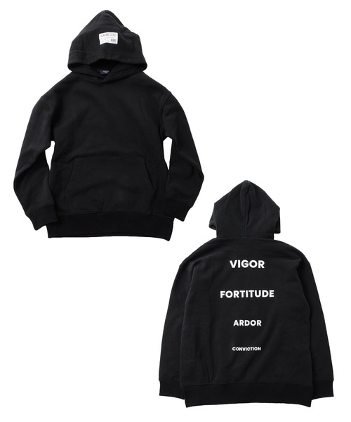 GLAZOS(グラソス)の「裏起毛・ドロップショルダーサイドスリットバックプリントパーカー(パーカー・キッズ・ブラック/グレー/ライトグリーン/ライトベージュ・130cm/140cm/150cm/160cm/170cm)」の20枚目の写真