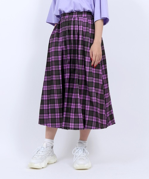 PUNYUS（プニュズ）の「チェック柄プリーツスカート（スカート）」 - WEAR