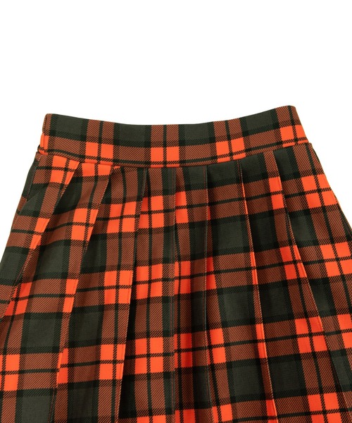 PUNYUS（プニュズ）の「チェック柄プリーツスカート（スカート・レディース・グリーン/イエロー/レッド/パープル・2/1/4/3）」の20枚目の写真