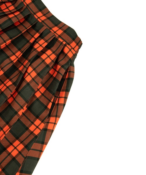 PUNYUS（プニュズ）の「チェック柄プリーツスカート（スカート・レディース・グリーン/イエロー/レッド/パープル・2/1/4/3）」の16枚目の写真