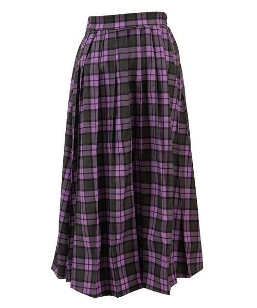 PUNYUS（プニュズ）の「チェック柄プリーツスカート（スカート・レディース・グリーン/イエロー/レッド/パープル・2/1/4/3）」の10枚目の写真