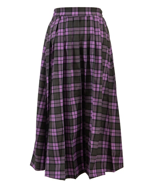 PUNYUS（プニュズ）の「チェック柄プリーツスカート（スカート・レディース・グリーン/イエロー/レッド/パープル・2/1/4/3）」の14枚目の写真