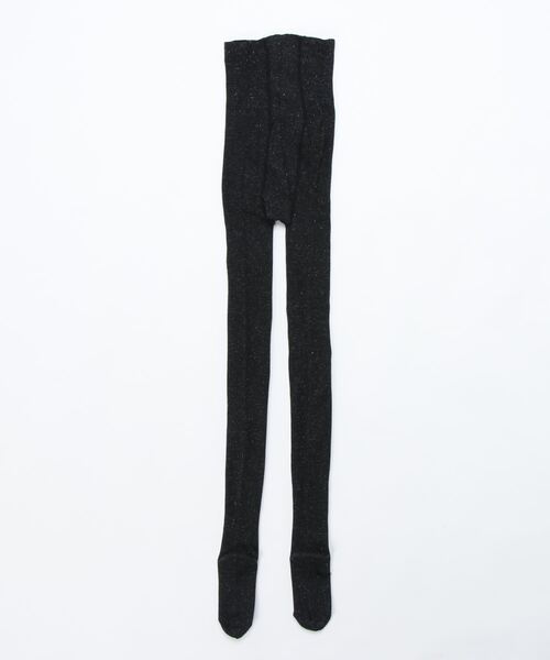 Jamgarden（ジャムガーデン）の「【JamgardEn】きらり 2×1リブ z/タイツ（ソックス/靴下・レディース・ブラック・23cm～25cm）」の2枚目の写真
