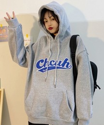 カレッジロゴビッグシルエットパーカー