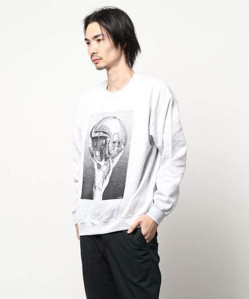GILDAN(ギルダン)の「【GILDAN】M.C.ESCHER CREW SWEAT【W】【it】【UT13】(スウェット・メンズ・ブラック/グレー・LARGE/MEDIUM)」の8枚目の写真
