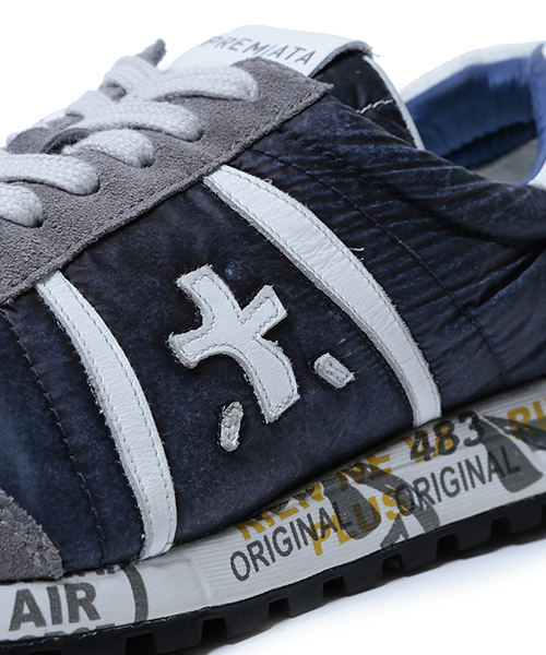PREMIATA(プレミアータ)の「PREMIATA / “LUCY” ウォッシュ(スニーカー・メンズ・グレー/ホワイト/ネイビー/ダークブルー・42/41/44/40/43/39)」の8枚目の写真