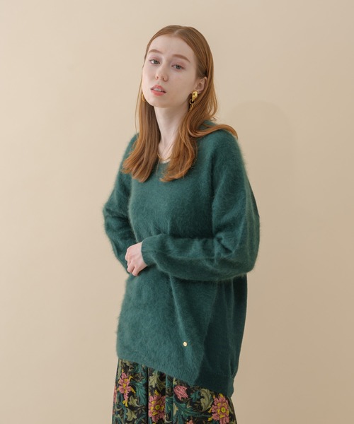 Dignite collier(ディニテコリエ)の「Dignite collier 後ろ切替ニット(ニット/セーター・レディース・グレー/グリーン/キャメル・FREE)」の15枚目の写真