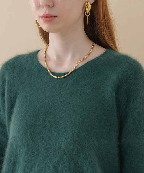 Dignite collier(ディニテコリエ)の「Dignite collier 後ろ切替ニット(ニット/セーター・レディース・グレー/グリーン/キャメル・FREE)」の12枚目の写真