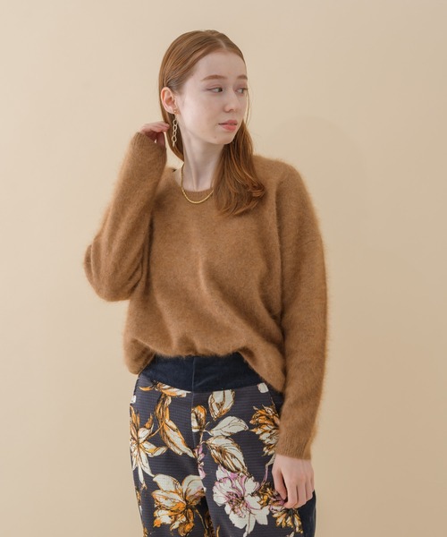 Dignite collier(ディニテコリエ)の「Dignite collier 後ろ切替ニット(ニット/セーター・レディース・グレー/グリーン/キャメル・FREE)」の21枚目の写真