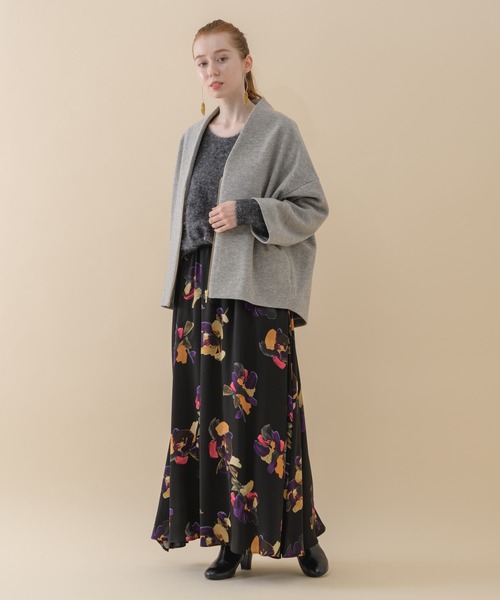 Dignite collier(ディニテコリエ)の「Dignite collier 後ろ切替ニット(ニット/セーター・レディース・グレー/グリーン/キャメル・FREE)」の18枚目の写真