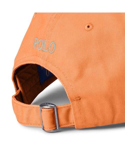 POLO RALPH LAUREN（ポロ ラルフ ローレン）の「コットン チノ ベースボール キャップ（キャップ・メンズ・オレンジ・ONE）」の3枚目の写真
