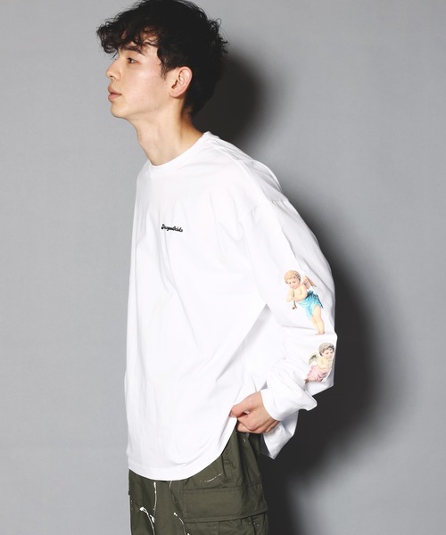 A FEW GOOD KIDS（ア フュー グッド キッズ）の「A FEW GOOD KIDS-マリア＆エンジェル・LSTEE（Tシャツ/カットソー・メンズ・ホワイト/ブラック・L/XL）」の8枚目の写真