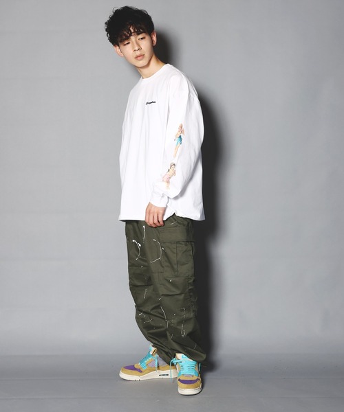 A FEW GOOD KIDS（ア フュー グッド キッズ）の「A FEW GOOD KIDS-マリア＆エンジェル・LSTEE（Tシャツ/カットソー・メンズ・ホワイト/ブラック・L/XL）」の13枚目の写真