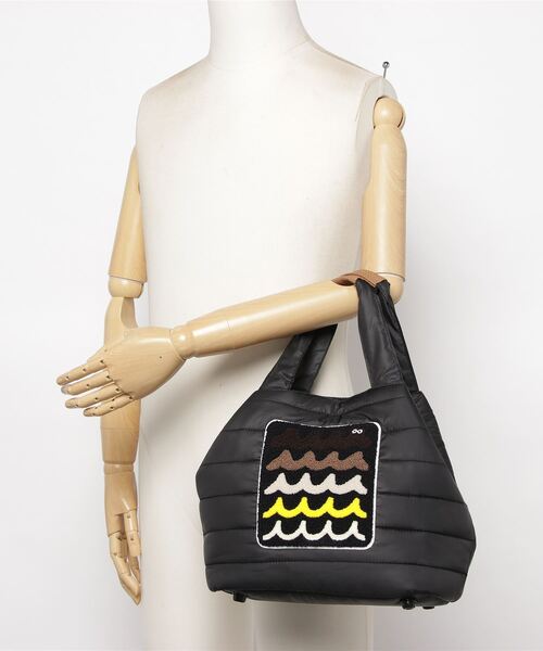 muta MARINE/ムータ マリン/ナイロンキルティング バケットバッグ