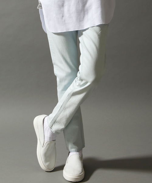 MONKEY TIME（モンキータイム）の「＜monkey time＞ ∴ SV STRC/DNM SKINNY/デニム ：◆（デニムパンツ・メンズ・ターコイズブルー/ライトブルー・SMALL/LARGE/MEDIUM/X-LARGE）」の9枚目の写真