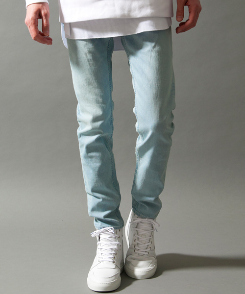 MONKEY TIME（モンキータイム）の「＜monkey time＞ ∴ SV STRC/DNM SKINNY/デニム ：◆（デニムパンツ・メンズ・ターコイズブルー/ライトブルー・SMALL/LARGE/MEDIUM/X-LARGE）」の11枚目の写真