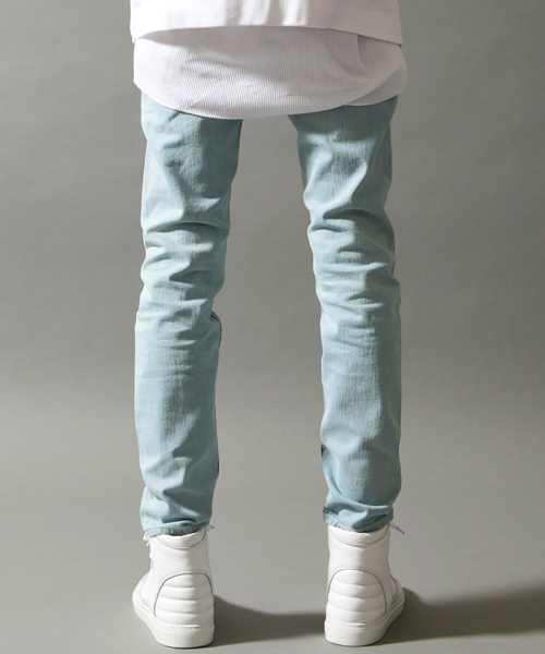 MONKEY TIME（モンキータイム）の「＜monkey time＞ ∴ SV STRC/DNM SKINNY/デニム ：◆（デニムパンツ・メンズ・ターコイズブルー/ライトブルー・SMALL/LARGE/MEDIUM/X-LARGE）」の3枚目の写真