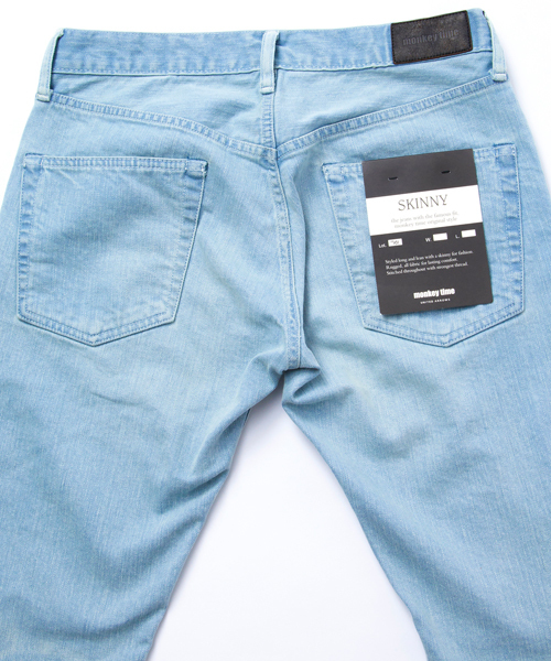 MONKEY TIME（モンキータイム）の「＜monkey time＞ ∴ SV STRC/DNM SKINNY/デニム ：◆（デニムパンツ・メンズ・ターコイズブルー/ライトブルー・SMALL/LARGE/MEDIUM/X-LARGE）」の6枚目の写真