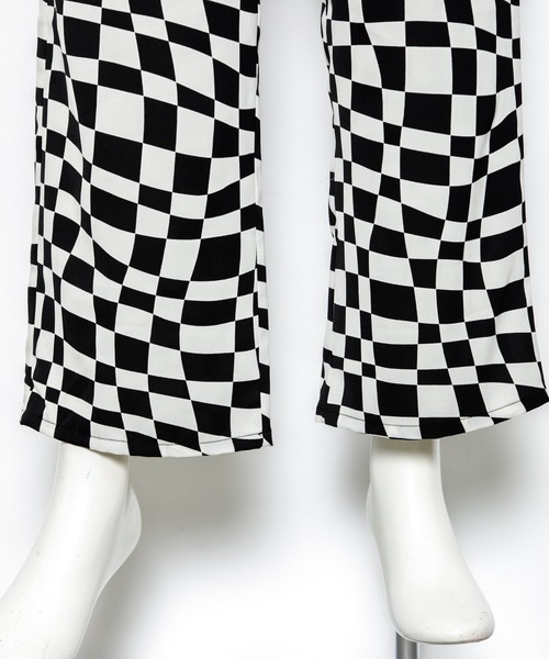 AS KNOW AS PINKY（アズノゥアズピンキー）の「ゆらり流れチェッカーパンツ（その他パンツ・レディース・ブラック系/グリーン系・FREE）」の8枚目の写真