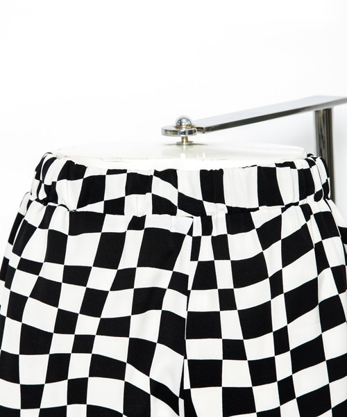 AS KNOW AS PINKY（アズノゥアズピンキー）の「ゆらり流れチェッカーパンツ（その他パンツ・レディース・ブラック系/グリーン系・FREE）」の9枚目の写真